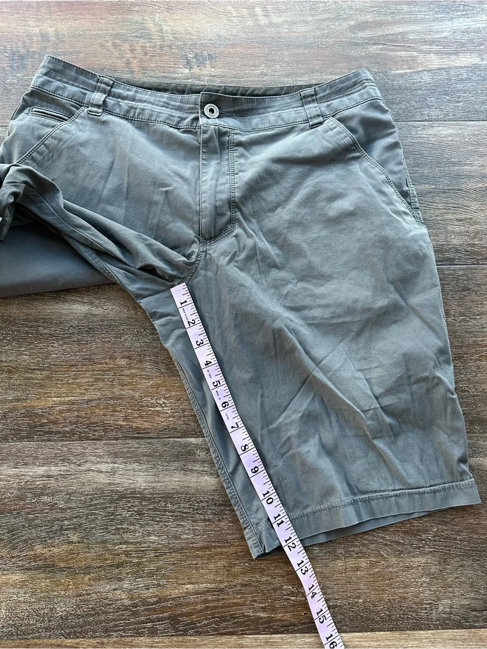Kuhl Resistor Lite Chino Shorts Charcoal Blue Size 34
